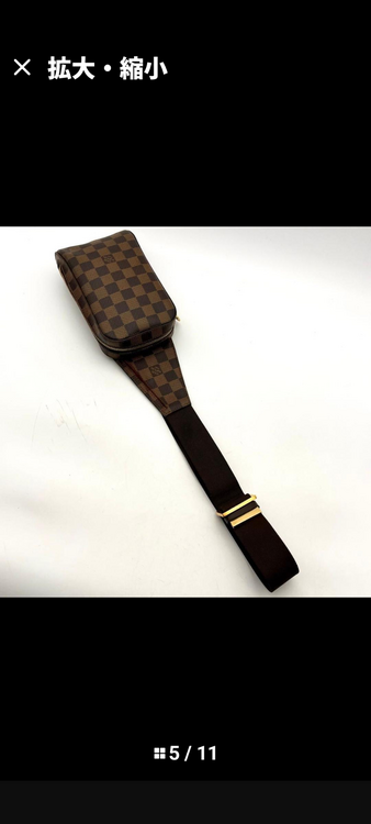 LOUIS VUITTONダミエジェロニモスボディバッグ正規品（ブランドバッグ）の商品画像 - 査定依頼日：2026年8月28日 - 最高査定価格：100,000円