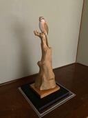 島田恭宏 作 木彫「百舌（もず）」 木彫彫刻 鳥 美術品 置物（美術品・骨董品）の商品画像 - 査定依頼日：2026年7月19日 - 最高査定価格：3,000円