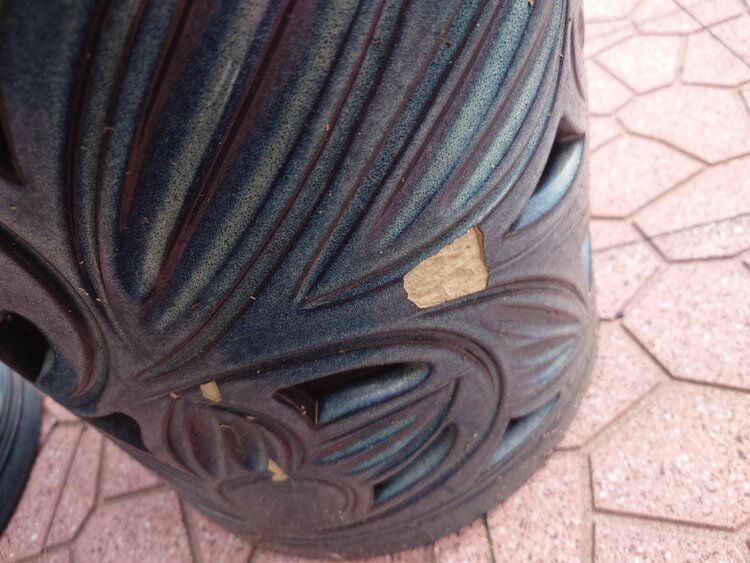 信楽焼ガーデンテーブルセット（美術品・骨董品）の商品画像 - 査定依頼日：2026年4月7日 - 最高査定価格：100,000円