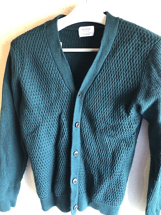 EDIFICE　カーディガン　Lサイズ（古着・ファッション）の商品画像 - 査定依頼日：2020年2月8日