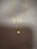 ete K18 ダイヤモンド 0.1ct ネックレス「ブライト」（金・貴金属）の商品画像 - 査定依頼日：2026年10月13日 - 最高査定価格：25,000円