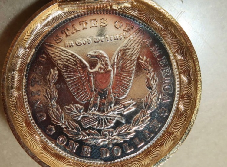 懐中時計　モルガンダラー銀貨（美術品・骨董品）の商品画像 - 査定依頼日：2025年10月13日 - 最高査定価格：1,000円