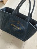 PRADA カナパ デニム トートバッグ