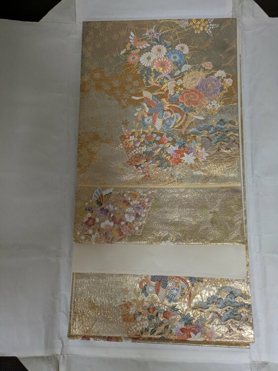 正絹の着物（未使用）と帯（着物）の商品画像 - 査定依頼日：2026年4月20日 - 最高査定価格：8,000円