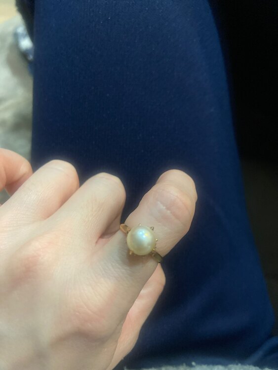 18金パール指輪（金・貴金属）の商品画像 - 査定依頼日：2025年1月24日 - 最高査定価格：50,000円