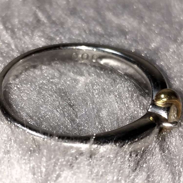 pt900 k18 0.06Cダイヤ　リング（金・貴金属）の商品画像 - 査定依頼日：2023年4月2日 - 最高査定価格：20,000円