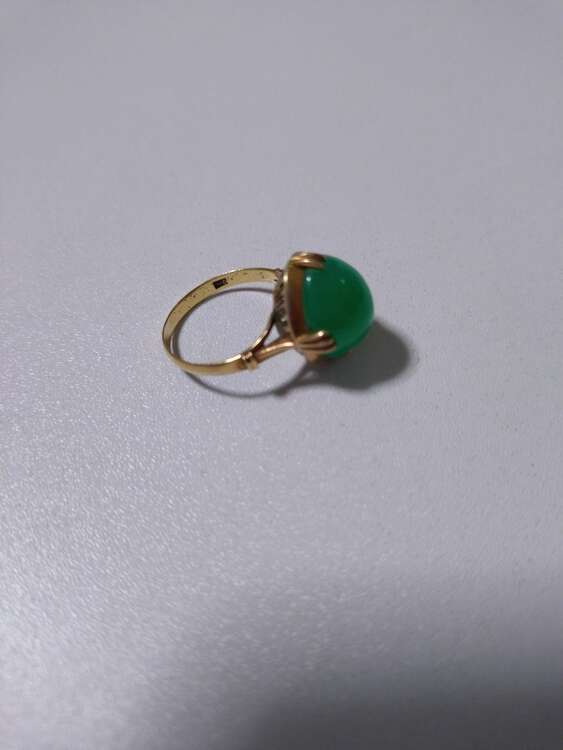 翡翠リング（金・貴金属）の商品画像 - 査定依頼日：2024年2月23日 - 最高査定価格：45,000円