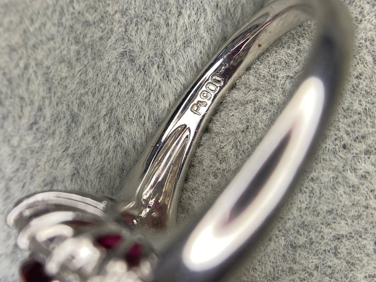 天然ルベライト pt900 ダイヤモンド リング（宝石）の商品画像 - 査定依頼日：2025年6月27日 - 最高査定価格：200,000円