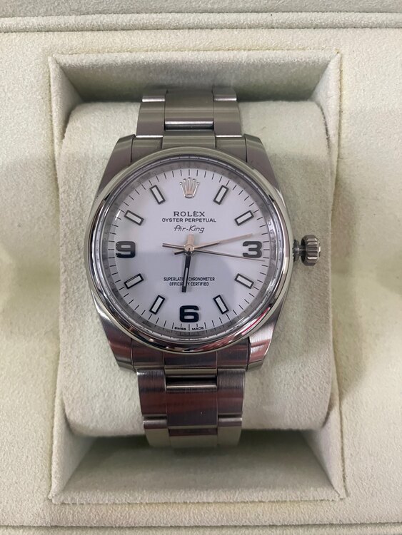 ロレックス エアキング 11420（高級時計）の商品画像 - 査定依頼日：2025年4月24日 - 最高査定価格：750,000円