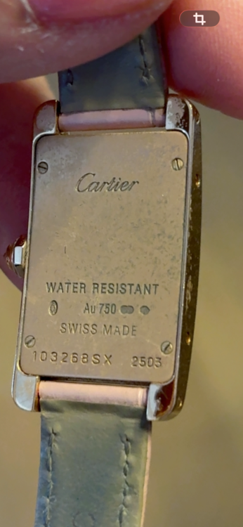 カルティエ タンク 103268SX250（高級時計）の商品画像 - 査定依頼日：2026年3月6日 - 最高査定価格：2,000,000円