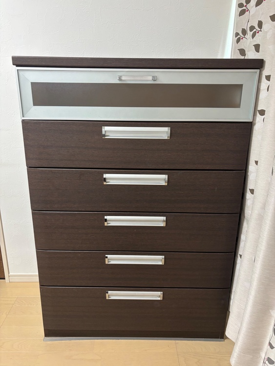 ハイチェストフーガ90 DBR（家具・寝具）の商品画像 - 査定依頼日：2026年9月14日 - 最高査定価格：100,000円