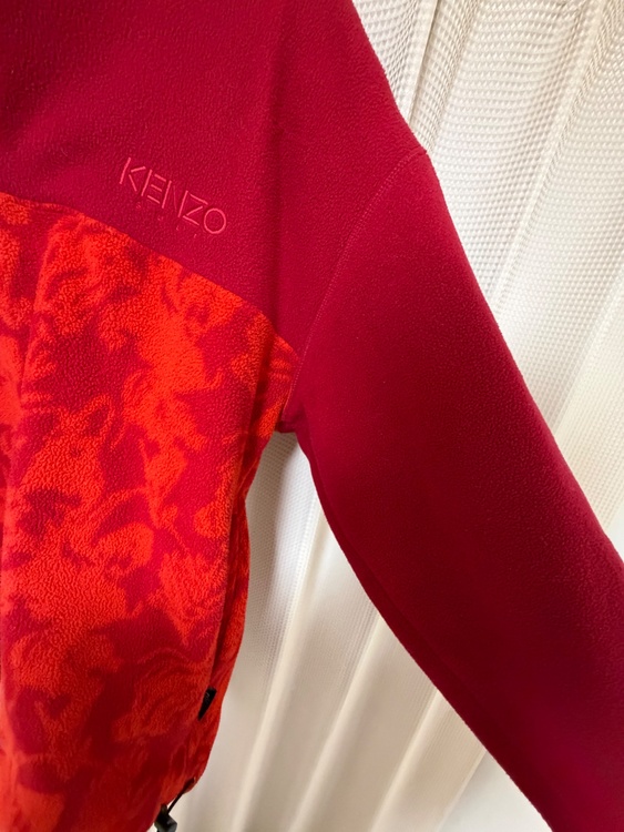 KENZO GOLF フリースジャケット ハーフジップ レッド（古着・ファッション）の商品画像 - 査定依頼日：2026年7月21日 - 最高査定価格：100,000円