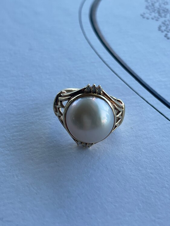 パールダイヤ指輪（宝石）の商品画像 - 査定依頼日：2025年1月31日 - 最高査定価格：55,000円