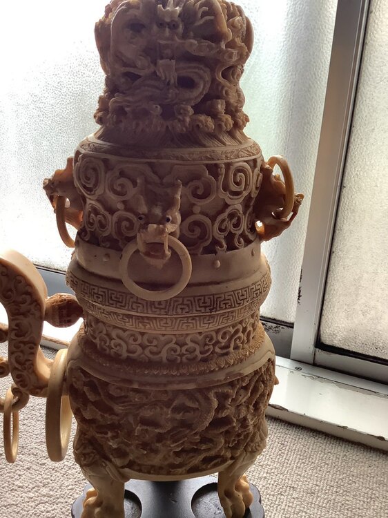 象牙置物（美術品・骨董品）の商品画像 - 査定依頼日：2025年5月11日 - 最高査定価格：8,000円