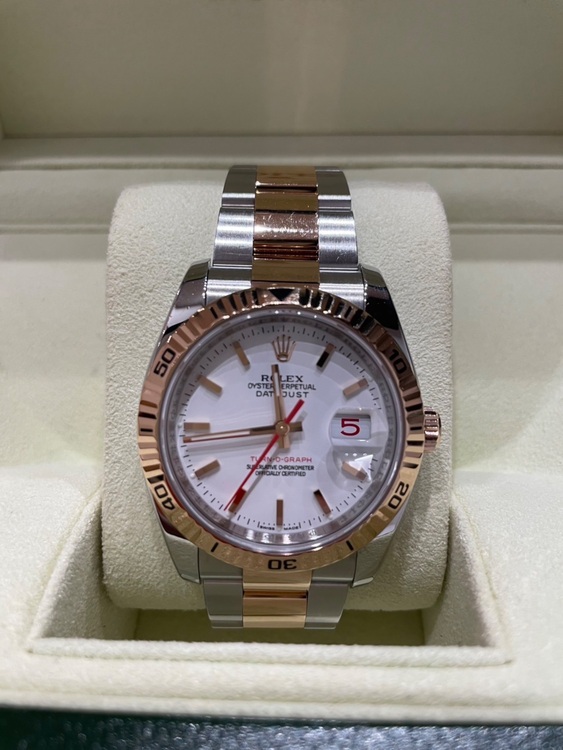 ターノグラフ PG ホワイト文字盤（高級時計）の商品画像 - 査定依頼日：2025年11月24日 - 最高査定価格：1,300,000円