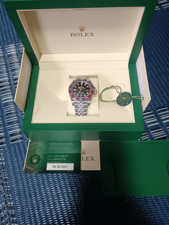 ロレックス GMTマスター 126710blro（高級時計）の商品画像 - 査定依頼日：2026年3月2日 - 最高査定価格：3,550,000円