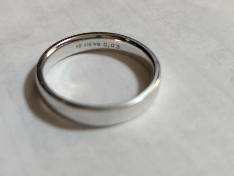 k18WG0.03指輪（金・貴金属）の商品画像 - 査定依頼日：2026年3月15日 - 最高査定価格：170,000円