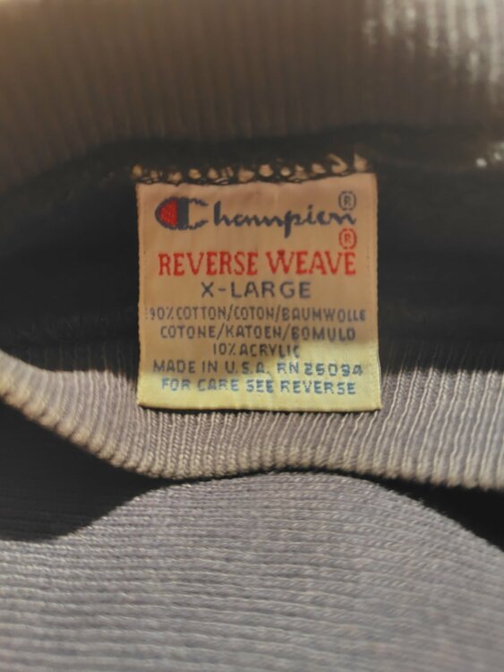 Championリバースウィーブ90s（古着・ファッション）の商品画像 - 査定依頼日：2026年4月9日 - 最高査定価格：10,000円