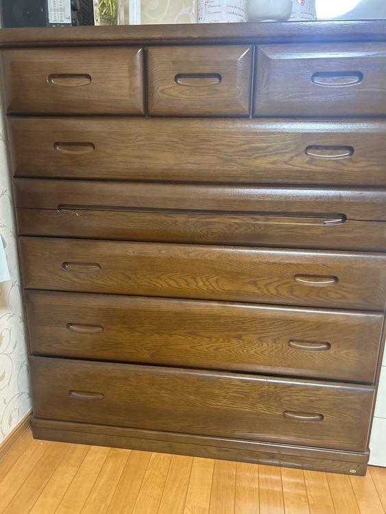 収納タンス（家具・寝具）の商品画像 - 査定依頼日：2025年6月12日 - 最高査定価格：300円