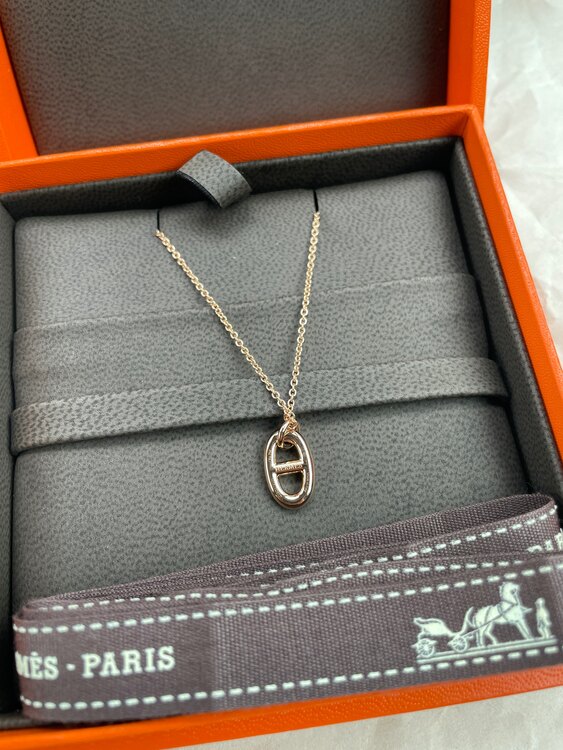 エルメス　シェーヌ・ダンクル ファランドールPM　ピンクゴールド（金・貴金属）の商品画像 - 査定依頼日：2024年4月8日 - 最高査定価格：150,000円