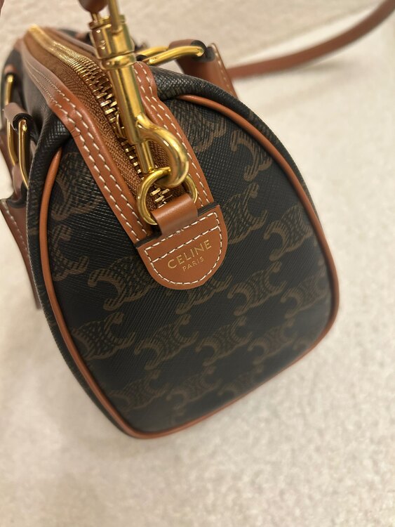 トリオンフキャンバス＆カーフスキン スモールボストン（ブランドバッグ）の商品画像 - 査定依頼日：2025年4月25日 - 最高査定価格：145,000円