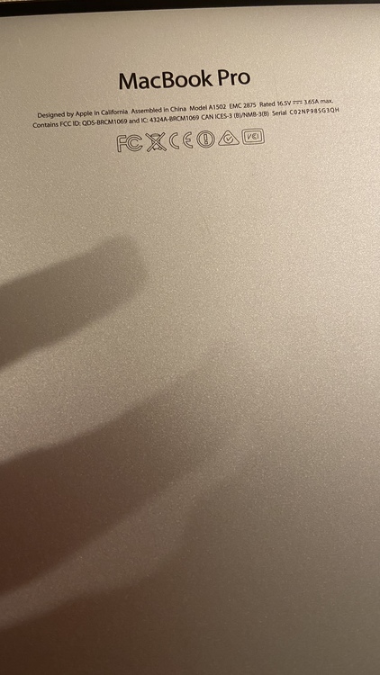 MacBook Pro (Retina, 13インチ, Mid 2014)（PC・タブレット）の商品画像 - 査定依頼日：2020年8月28日 - 最高査定価格：18,000円