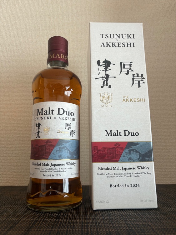 津貫厚岸モルトデュオ（お酒）の商品画像 - 査定依頼日：2025年10月12日 - 最高査定価格：110,200円