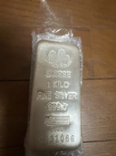 スイス　ファインシルバーインゴット　1キロ（金・貴金属）の商品画像 - 査定依頼日：2025年8月7日 - 最高査定価格：185,000円