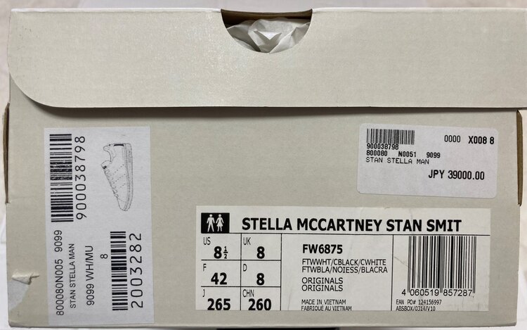 【新品】adidas by Stella McCartney スタンスミス正規品（古着・ファッション）の商品画像 - 査定依頼日：2025年4月1日 - 最高査定価格：10,000円