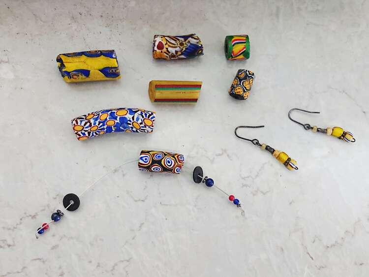 トレードビーズ、トンボ玉（美術品・骨董品）の商品画像 - 査定依頼日：2025年1月21日 - 最高査定価格：1,000円