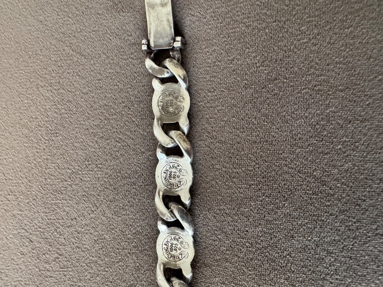 クロムハーツ　フローラルリンクオールドブレスレット　7リンク（古着・ファッション）の商品画像 - 査定依頼日：2026年1月20日 - 最高査定価格：250,000円
