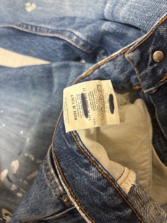 helmut lang paint pants（古着・ファッション）の商品画像 - 査定依頼日：2026年8月21日 - 最高査定価格：31,000円