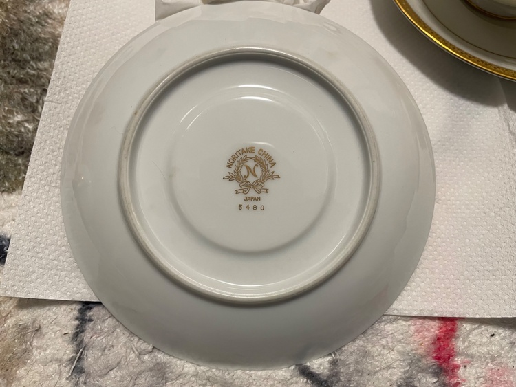 ノリタケチャイナ　ゴールドリッヂ　6客セット　5480（美術品・骨董品）の商品画像 - 査定依頼日：2026年1月16日 - 最高査定価格：1,200円