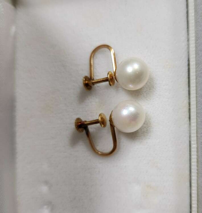パールイヤリング（金・貴金属）の商品画像 - 査定依頼日：2025年5月3日 - 最高査定価格：10,000円
