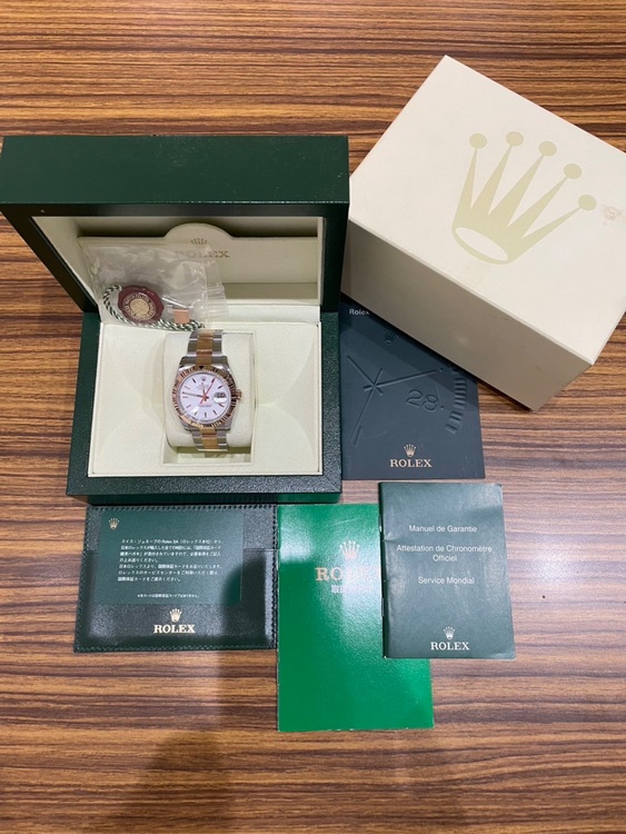 ターノグラフ PG ホワイト文字盤（高級時計）の商品画像 - 査定依頼日：2025年11月24日 - 最高査定価格：1,300,000円