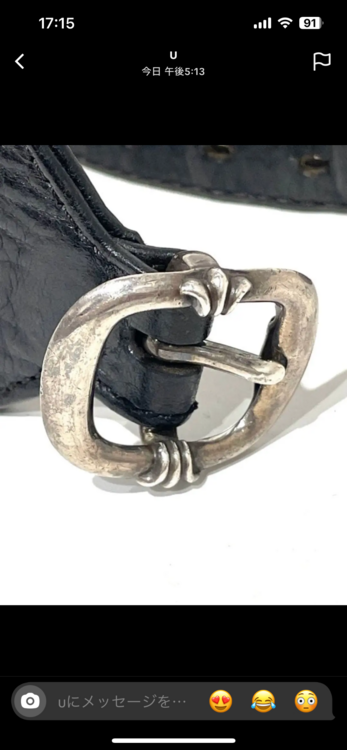 クロムハーツR&amp;R(ロックンロール）ブレスレット ブラック ヘビーレザー（古着・ファッション）の商品画像 - 査定依頼日：2025年12月12日 - 最高査定価格：56,000円