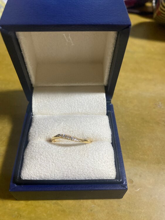 K18イエローゴールド ウェーブラルゴ リング（金・貴金属）の商品画像 - 査定依頼日：2024年11月30日 - 最高査定価格：27,000円