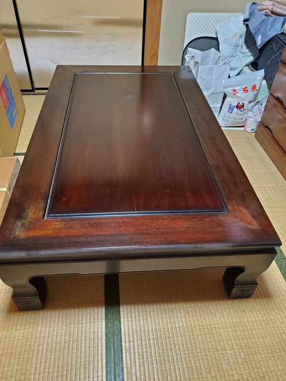 黒檀テーブル（家具・寝具）の商品画像 - 査定依頼日：2026年3月3日 - 最高査定価格：3,000円