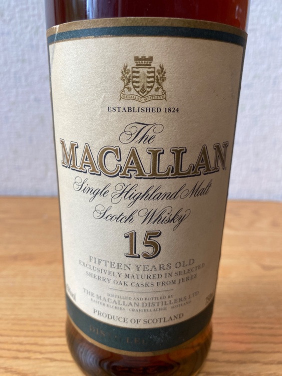 マッカラン15年（お酒）の商品画像 - 査定依頼日：2025年8月2日 - 最高査定価格：100,000円