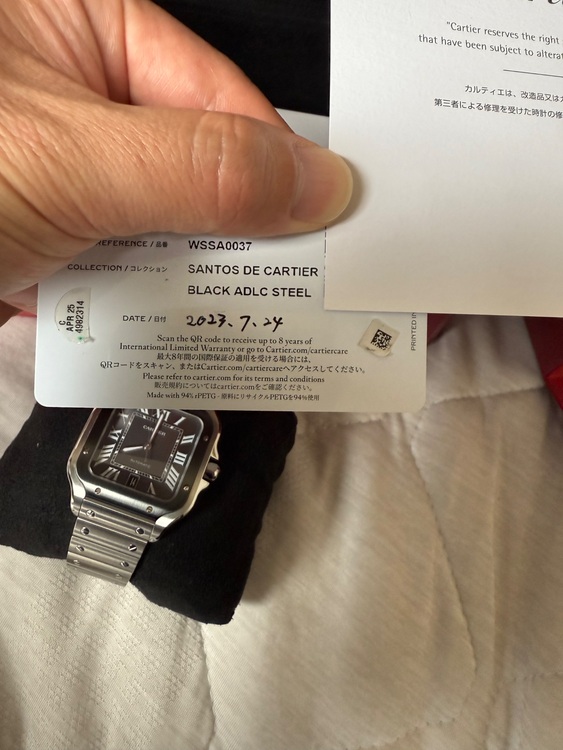 サントスドゥカルティエ　LM WSSA0037（高級時計）の商品画像 - 査定依頼日：2025年10月7日 - 最高査定価格：1,000,000円