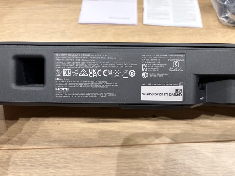 BOSE smart soundbar（オーディオ・スピーカー）の商品画像 - 査定依頼日：2026年4月27日 - 最高査定価格：100,000円