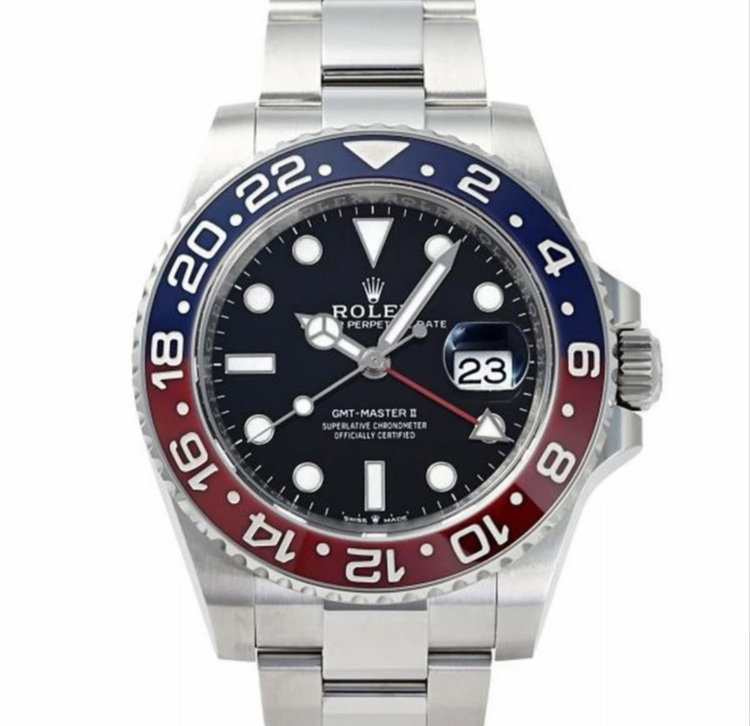 ロレックス GMTマスター 126710blro 赤青オイスターぶr（高級時計）の商品画像 - 査定依頼日：2025年7月22日 - 最高査定価格：3,200,000円