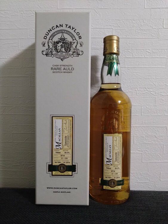 ダンカンテイラーマッカラン 18年（お酒）の商品画像 - 査定依頼日：2026年3月17日 - 最高査定価格：30,000円