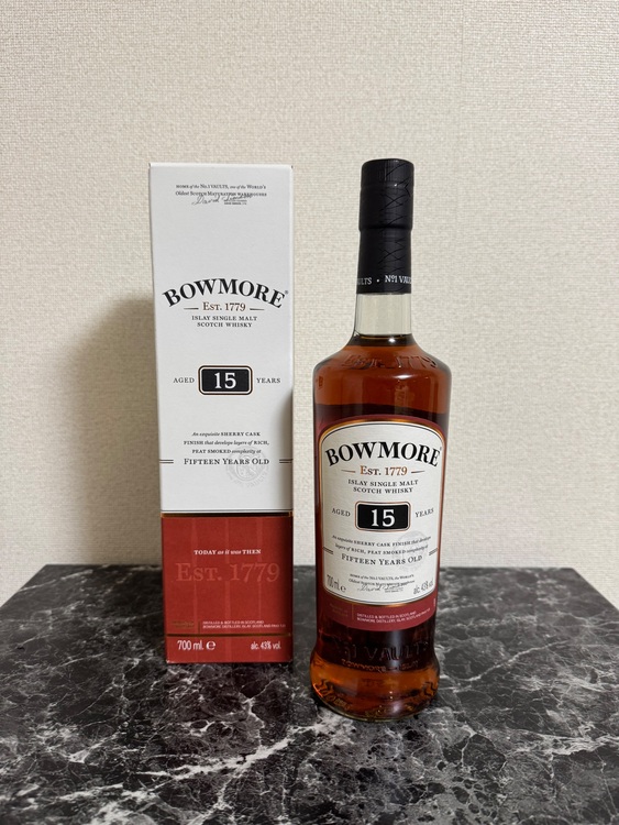 ボウモア　15年（お酒）の商品画像 - 査定依頼日：2025年11月2日 - 最高査定価格：6,500円