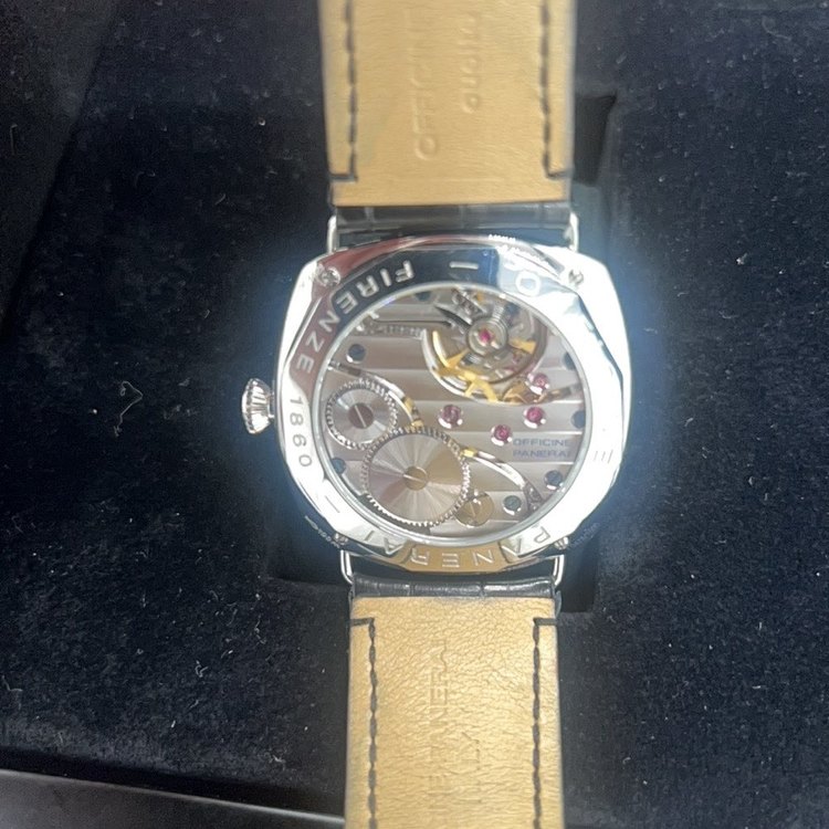 パネライ ラジオミールベース裏スケルトン PAM00210（高級時計）の商品画像 - 査定依頼日：2023年6月11日 - 最高査定価格：420,000円