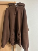 satin applique hooded sweatshirt