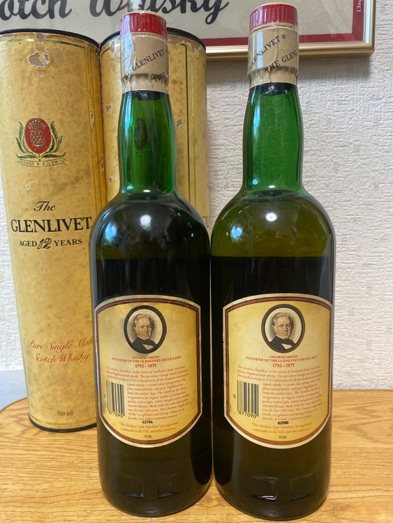  グレンリベット 12年 赤アザミ 750ml43% 2本（お酒）の商品画像 - 査定依頼日：2026年1月13日 - 最高査定価格：20,000円