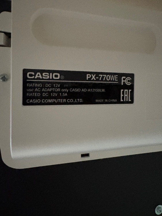 カシオ　PX770WE（ピアノ・楽器・PA機材）の商品画像 - 査定依頼日：2025年10月31日 - 最高査定価格：3,000円