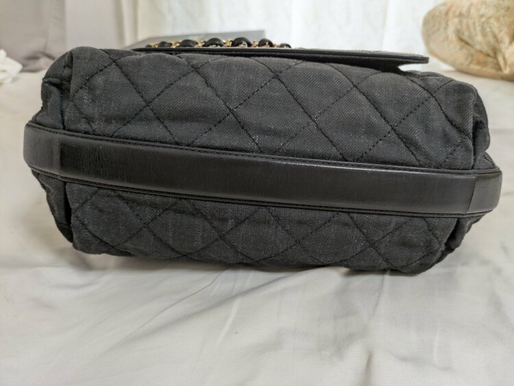 デニム＆カーフレザー　チェーンショルダー（ブランドバッグ）の商品画像 - 査定依頼日：2026年3月22日 - 最高査定価格：230,000円