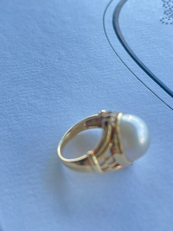 パールダイヤ指輪（宝石）の商品画像 - 査定依頼日：2025年1月31日 - 最高査定価格：55,000円